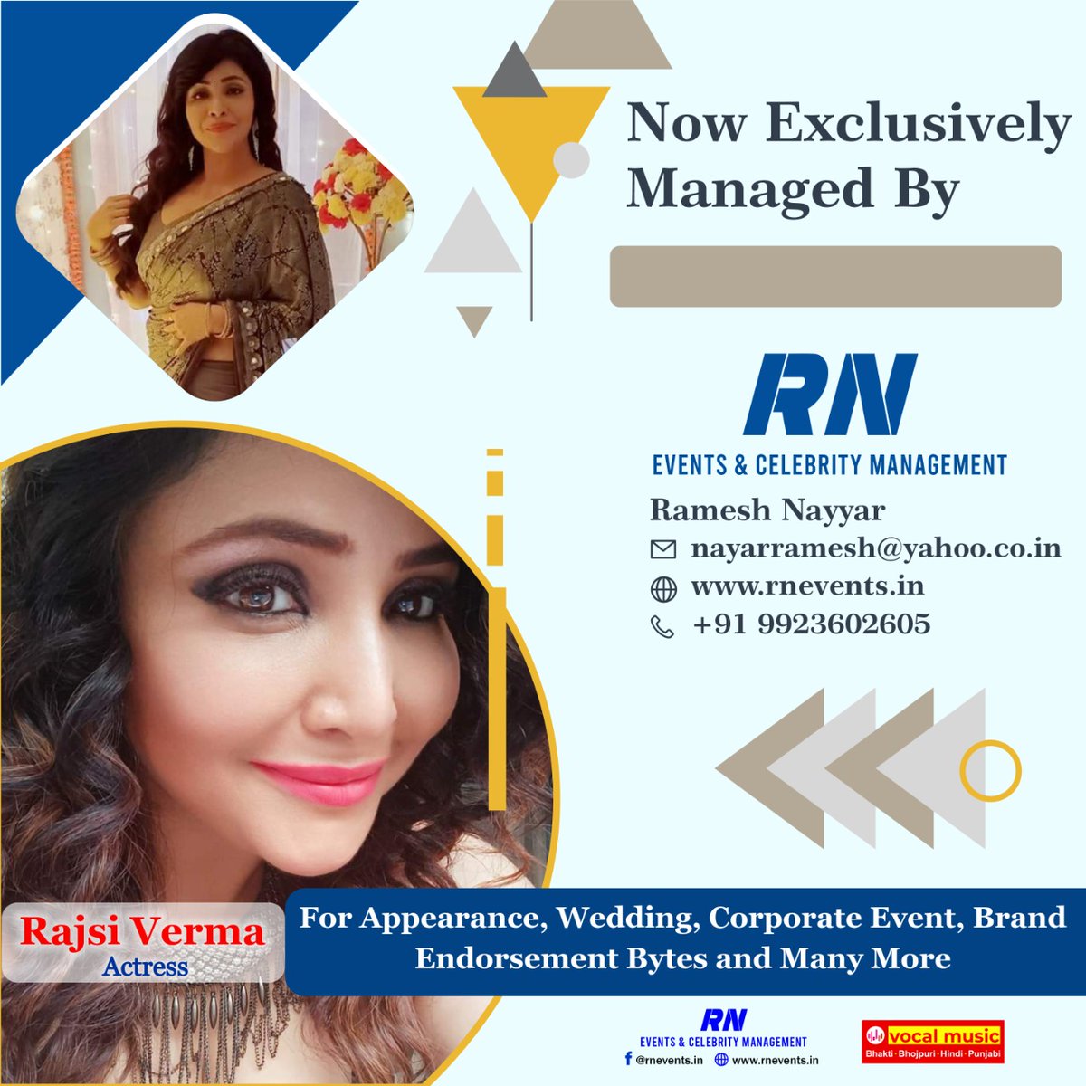 rajsi_love's tweet photo. #To #invite #me #for #Any #events #Please #contact #rameshnayyar #from #RNEventsandcelebritymanagement 
#detailsbelow 
@rajsi_love @rajsivrm @RajsiVerma10 
@Pihu13254068 @shakexpearking https://t.co/nTBMDoYb2B