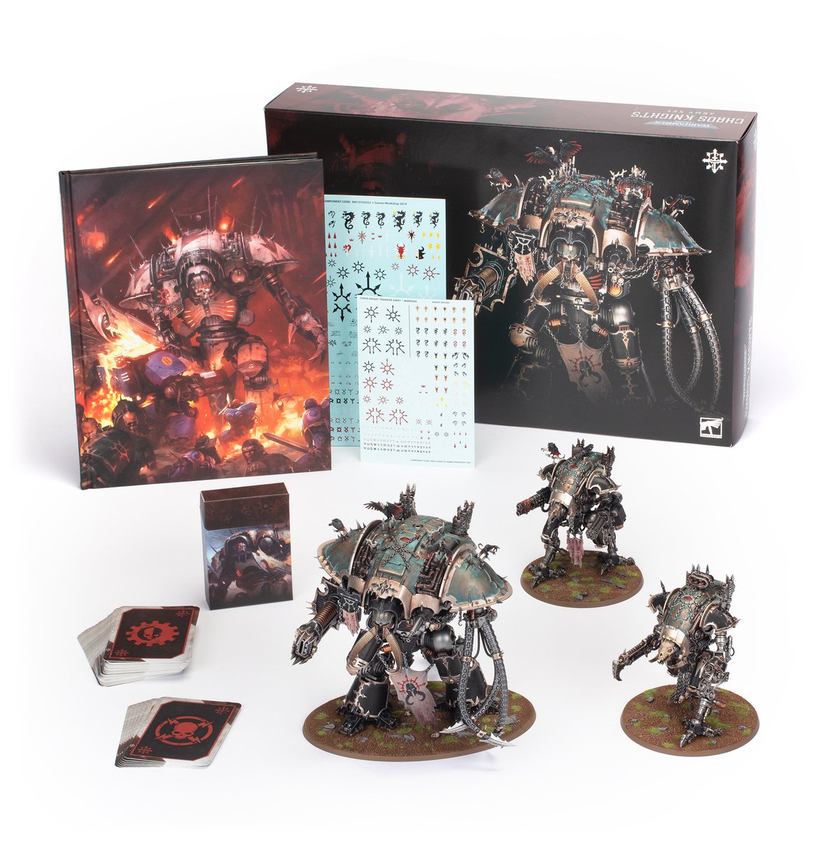 AsgardWargames's tweet photo. Imperial Knights and Chaos Knights hit the battlefields of #Warhammer40000 this weekend, with a bargain Army Box for Chaos Knights! #ImperialKnights #Questoris #Traitoris #Chaos Knights #WarhammerCommunity - https://t.co/iRIkTg5KPk https://t.co/nx1BzbHHdS