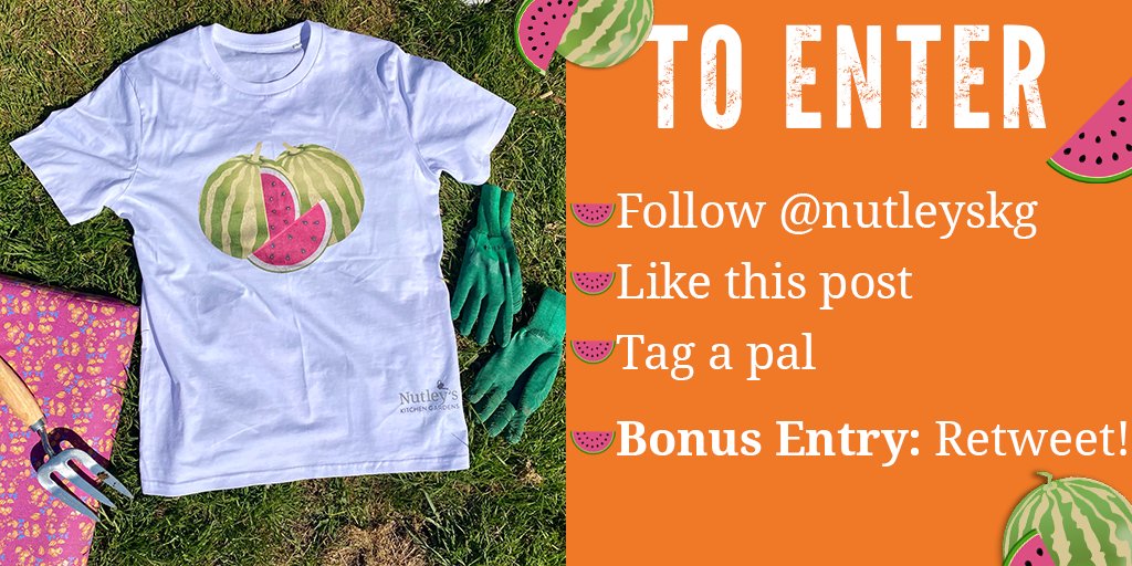 NutleysKG's tweet photo. Nice pair of melons, right? 🍉

For World #NakedGardeningDay, we're giving away THREE cheeky melon tops - so THREE chances to win! 

👉To enter, follow the steps in the pic below!

Giveaway closes 14.05.22. 
Tops are ladies size Large. 
UK entrants only.

#Giveaway #Gardening https://t.co/e5WSJABK9K