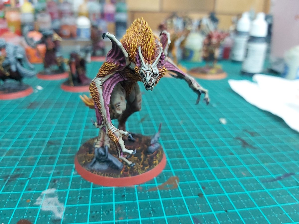 NightHorrible's tweet photo. Little break from the grim darkness of the far future...

#Vargskyr for my #SoulblightGravelords 

#GamesWorkshop
#Warhammer
#AgeofSigmar
#AoS
#WarhammerCommunity https://t.co/89EImakiCu