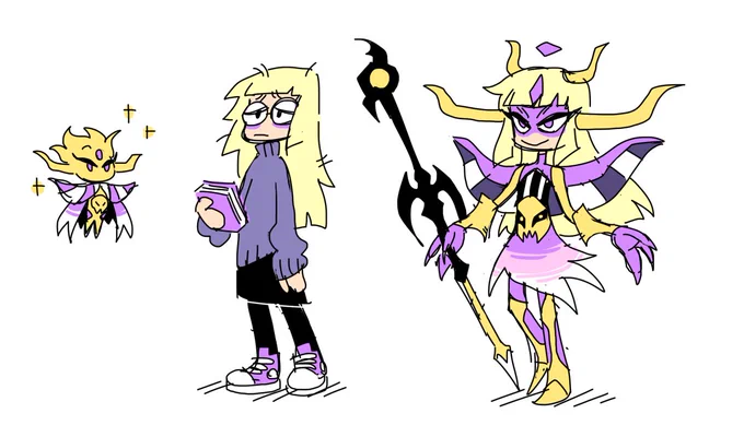 the emperor too. not crazy about either of these designs completely but im stupidly into this stupid idea so ill probably keep going and also try to figure out garland and emperor more lol 