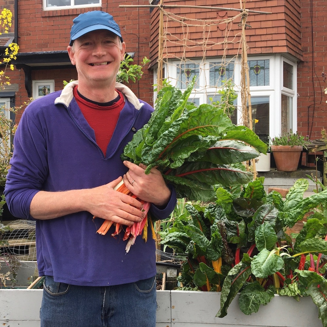 This week's #harvestofthe week is chard -  1.1 kg from one container, an old veg crate. ⁠
⁠
I sowed this in July last year, picked bits over winter and now I'm harvesting it heavily before it goes to seed. 
⁠
So now I'm looking for new chard recipes. Anyone? ⁠