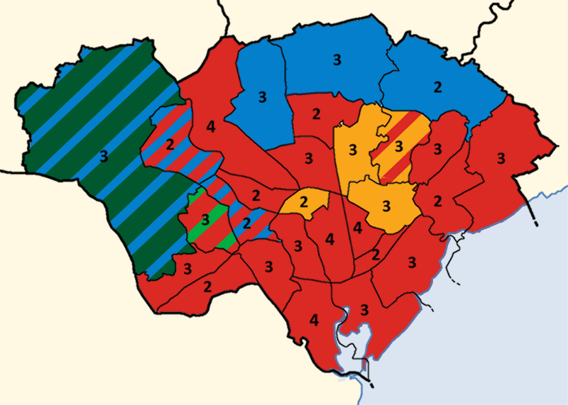 kizzby's tweet photo. Lots of colours in #Cardiff this morning, but mainly red #Cardiffelections #LocalElections2022 https://t.co/VMMDH0VI3Q