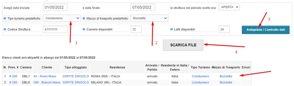cloudhotelit's tweet photo. 💡🆕Turismo5 / ROSS1000
abbiamo inserito i campi di selezione del tipo turismo e mezzo di trasporto.
Dopo averli selezionati cliccando su anteprima/controllo dati, il sistema aggiornerà automaticamente i dati di tipo turismo e mezzo di trasporto qualora non fossero valorizzati. https://t.co/3AT1aReqxS