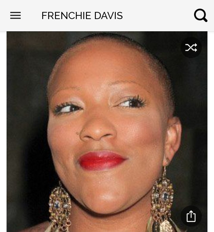 Happy birthday to this great singer.  Happy birthday to Frenchie Davis 