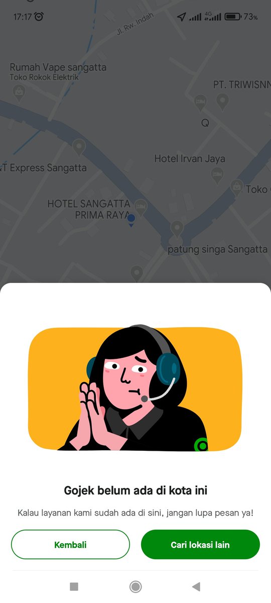 chairrulumam's tweet photo. Kenapa si @gojekindonesia ga ada di sangatta kutai timur padahal ga jauh jauh amat dari bontang atau ga kampung kampung banget https://t.co/vNKG4Jbh1T