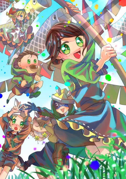 みんなで遊ぼ!
#荘園のこども
#第五人格イラスト 