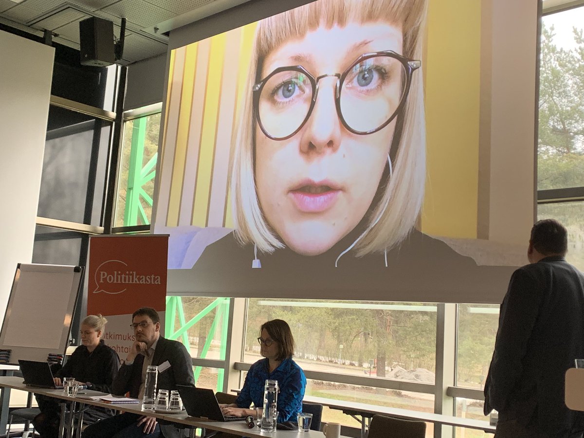 KATSE_FISA's tweet photo. The last session of #FISA2022 is a plenary that investigates blind spots in international studies. The session began with a great intervention by Assistant Professor @LeenaVastapuu who pointed out that IR research is still very much a ’man’s world’ – especially in Finland. https://t.co/x7Gd5dJdt9
