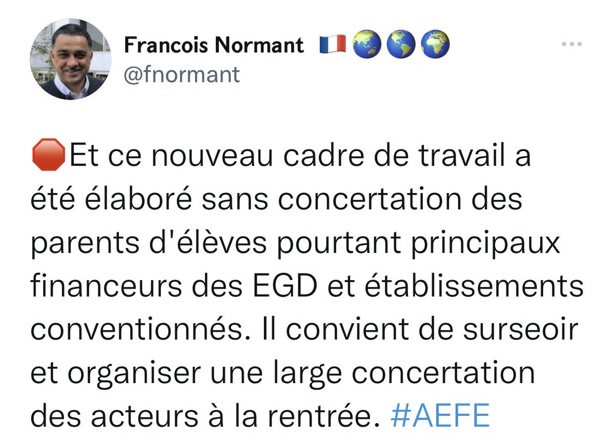 AEFEendanger's tweet photo. NON MAIS ALLÔ !?
@aefeinfo se précipite pour bouleverser, avant fin de la mandature, le cadre légal d’emploi des proviseurs &amp; professeurs titulaires #MENJ, un des fondements du réseau scolaire #AEFE 🇫🇷 à l’étranger… dans l’opposition générale :
🙅‍♀️parents d’élèves🙈🤬personnels😱 https://t.co/c81Q5PAZNl