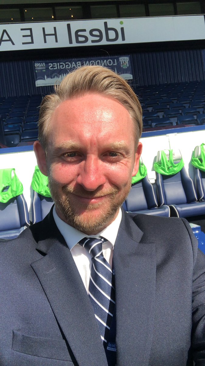 FMHursty's tweet photo. Well the weatherโs delivered ๐
Proper end of season vibes for the last game on the mic this season @wba ๐คโฝ๏ธ
#stadiumannouncers #wbabar https://t.co/GRAXDgqZo3
