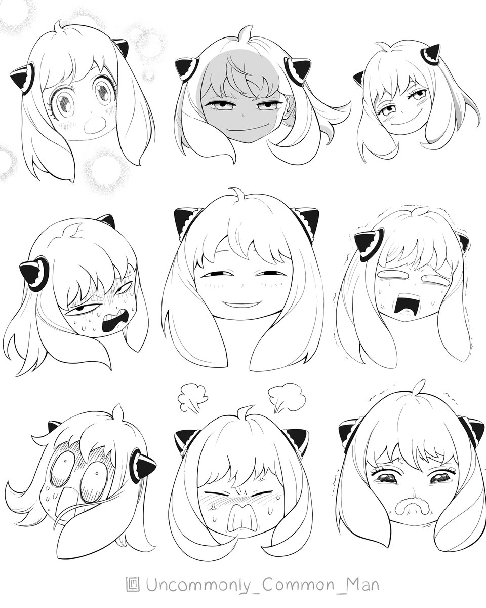 ManUncommonly's tweet photo. Anya expression study
#Anya #SpyxFamily #Kawaii #Anime https://t.co/F3y1KiLltk