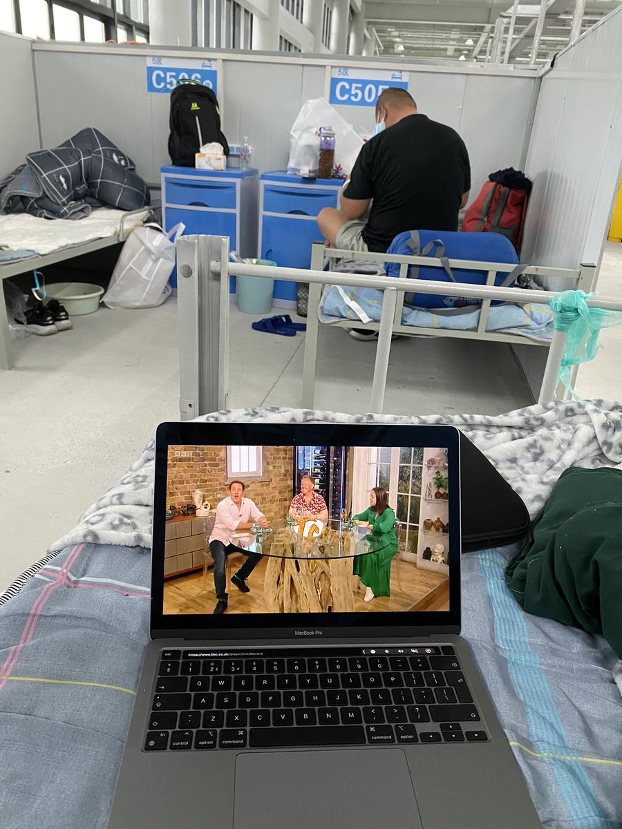 Benjibird's tweet photo. Thank goodness for WiFi, a decent VPN and #SaturdayKitchen. Making COVID lockdown in Shanghai bearable  @SaturdayKitchen https://t.co/appy3y39Hb