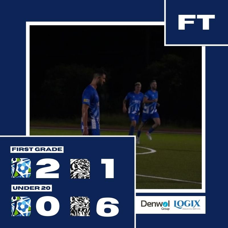 hakoahfc's tweet photo. FT | 2-1 | Hakoah secures a strong victory over Northern Tigers tonight. 

Down to 10 men, with goals from George Tuson-Firth and Jordy Koton and a penalty save in the final minutes by Niki Loe, Hakoah defeat the league leaders away from home! 🔵🔵

#HakoahStrong https://t.co/Y2kdTzgmlP