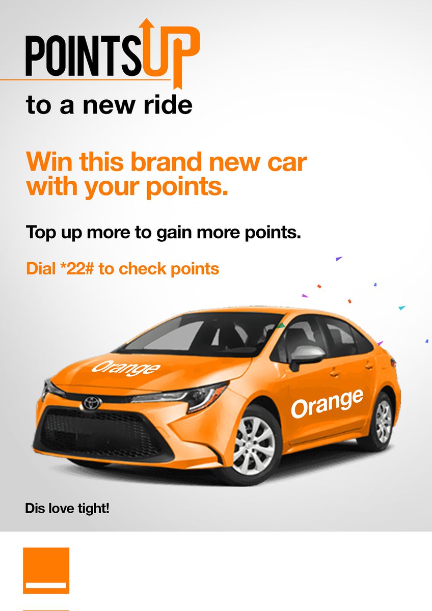 Orange_sierra's tweet photo. Introducing Points Up🎉🎉
Gain points anytime you top-up from Le 2000 and above.
Your points gives you the chance to win cash💸 prizes daily, weekly and monthly.
Higher points gives you the chance to win a brand new car 🚗.
Dial *22# to check points.
#PointsUp
#Orange https://t.co/UEzqNM9xP8