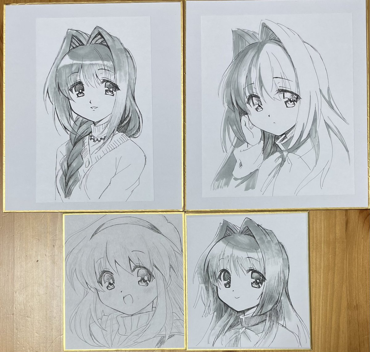 コミ1ノベルティ色紙です。
Kanonの秋子さんと名雪とあゆ!
2000円以上お買い上げの方に先着順で一枚お渡しします!
一点物のボールペン直筆原画です。
よろしくお願いします!

C39a AQUAQUA 