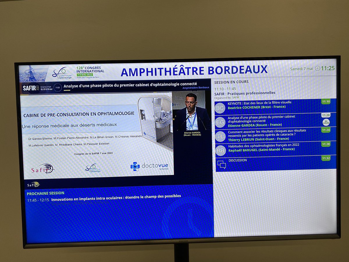 #sfo Retrouvez <a href="/DrGardeaEtienne/">Gardea Etienne</a> amphithéâtre pour une présentation médicale du projet #Doctovue