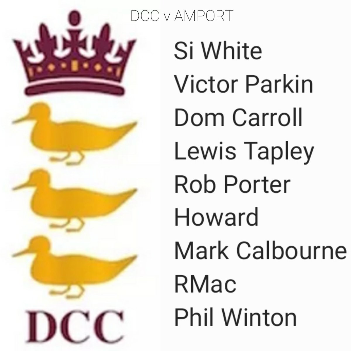 Damerham_CC (@damerhamcc) on Twitter photo Teamsheet for todays 2022 <a href="/hantscl/">Hampshire League</a> opener against AmportCC. Not ideal starting with just 9 #GodSavetheQueen Teamsheet for todays 2022 <a href="/hantscl/">Hampshire League</a> opener against AmportCC. Not ideal starting with just 9 #GodSavetheQueen