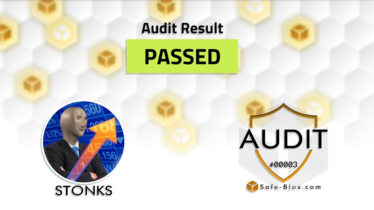 safe_blox's tweet photo. 🛡️@StonksCoinBSC project was investigated and received our AUDIT Badge #00003, for the following contract:
0xC2973496E7c568D6EEcBF1d4234A24aa2FD71bd8

🔗Stonks related links:
🔸Check AUDIT here: https://t.co/CyLiLLtnOQ
🔸Telegram: https://t.co/c9VSaHmuA8 https://t.co/S4WnAE2haD