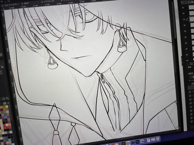 まほステ見ながら絵は描けない😌1ミリも進まない。 