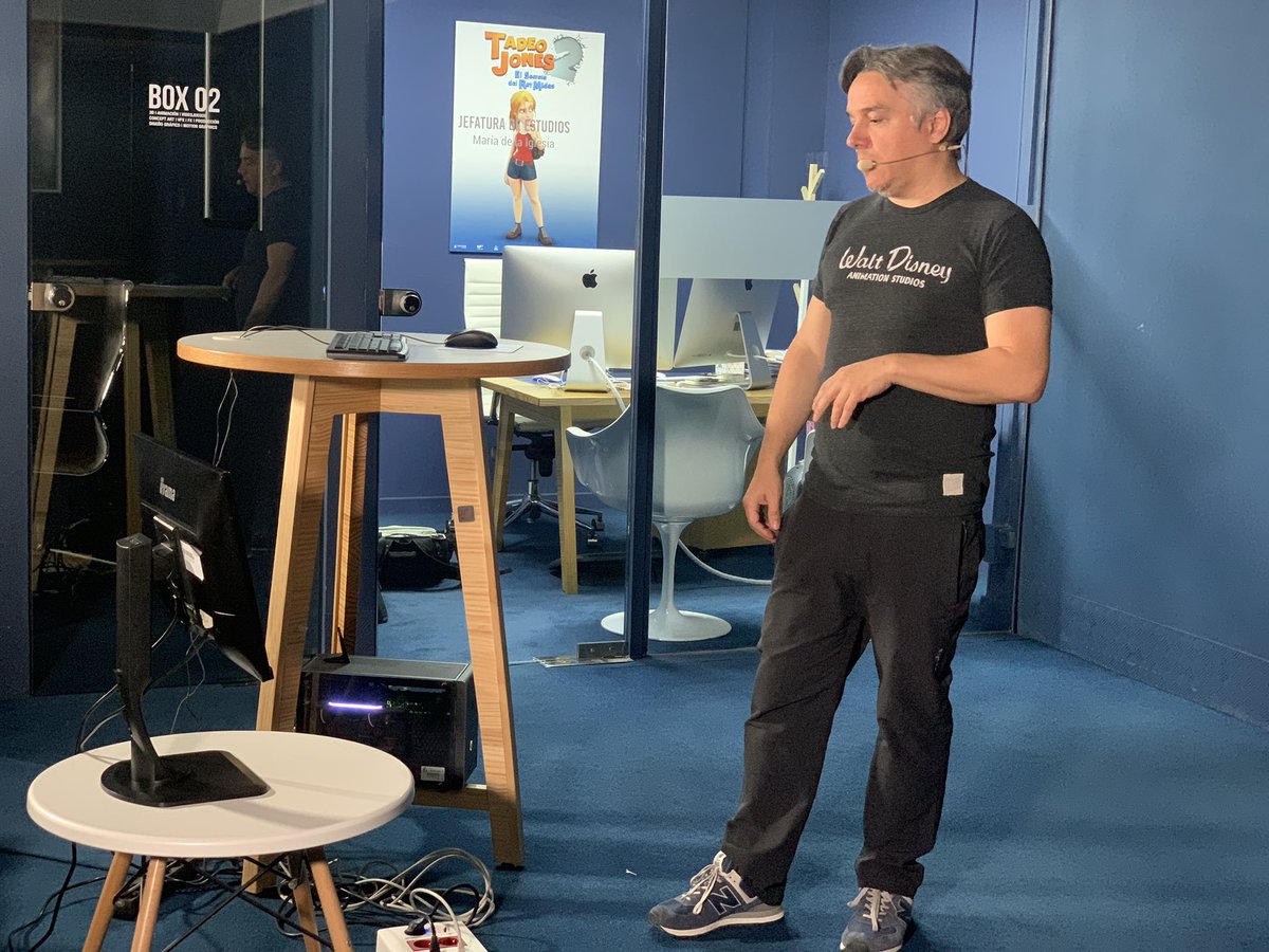 LightboxAcademy's tweet photo. “Gran parte de mi trabajo es buscar referencias para ser capaz de animar lo mejor posible” - Daniel Peixe #MasterclassLBA https://t.co/KmaPzyxqa6