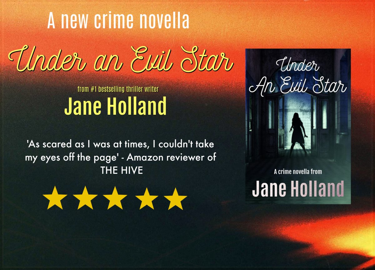 janeholland1's tweet photo. Ouf!! Forgot to say the first in my chilling and spooky Stella Penhaligon Thrillers series, Under An Evil Star, is reduced to #99p!!!

Happy reading! 📚🥳👍

#bookpromo #amreading #ebooks #kindledeals #kindleunlimited #astrology #thrillers #whattoread 

https://t.co/vvQZ5VpnhM https://t.co/oS4LHeE4Tk