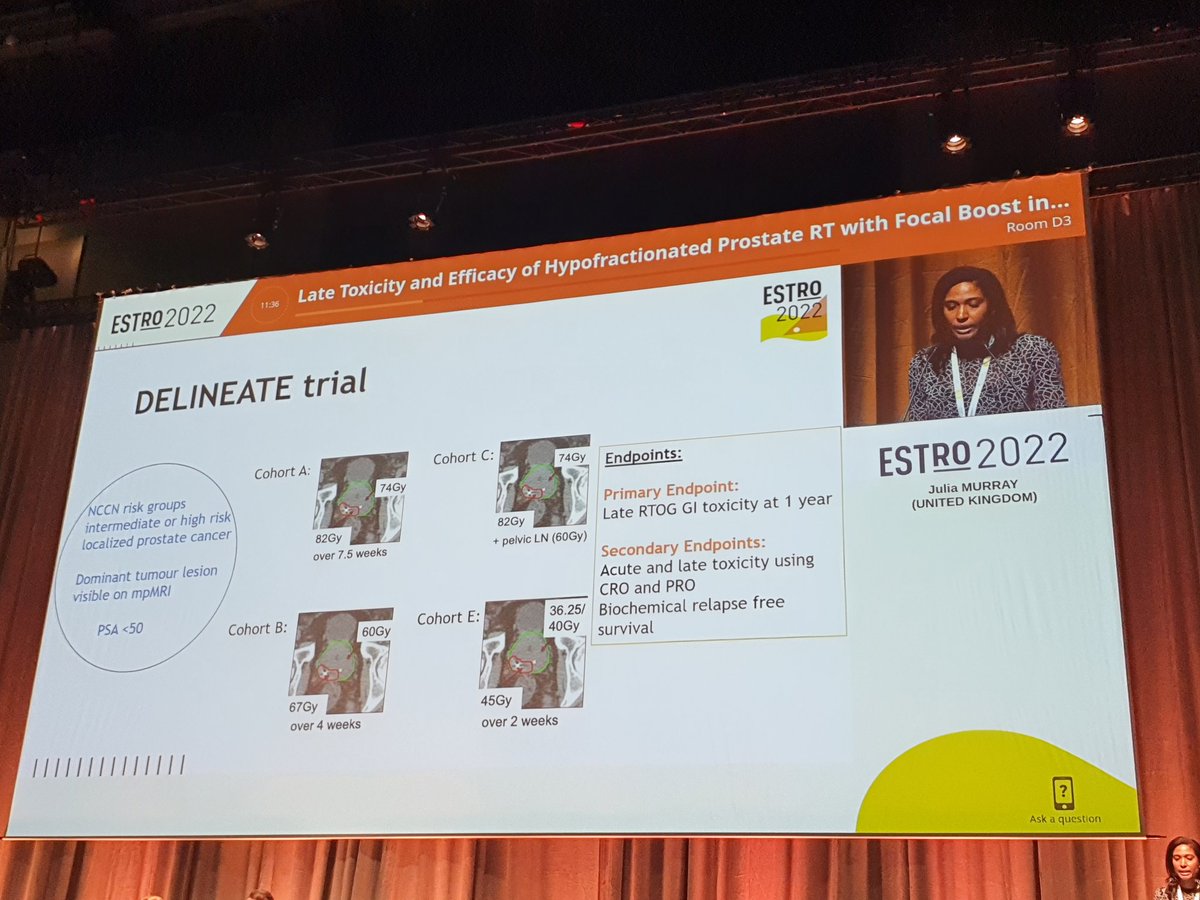 Fantastic to see so many UK trials presented in the late breaking session #ESTRO2022 #NCRI_CTRad