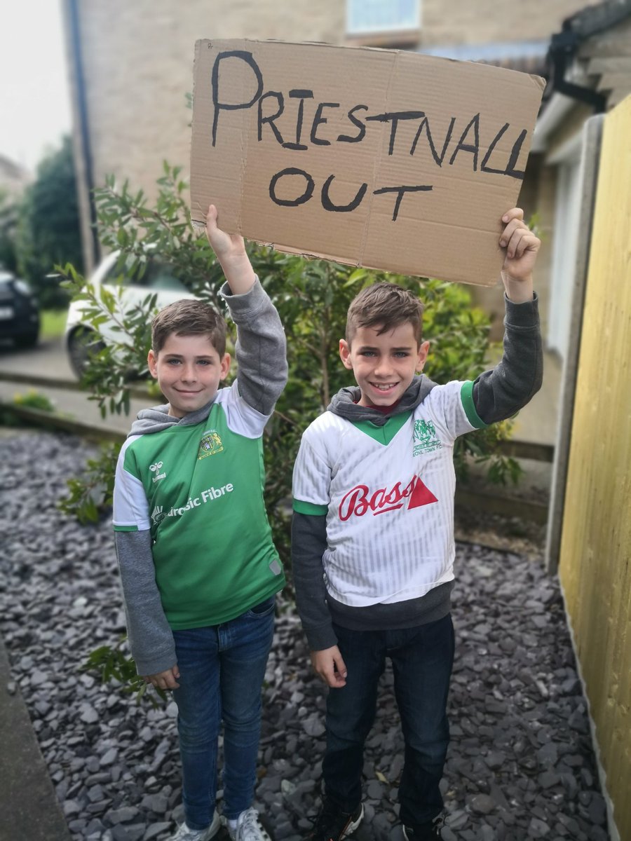 Won't be at the game today but our message is still the same. #PriestnallOut #ytfc