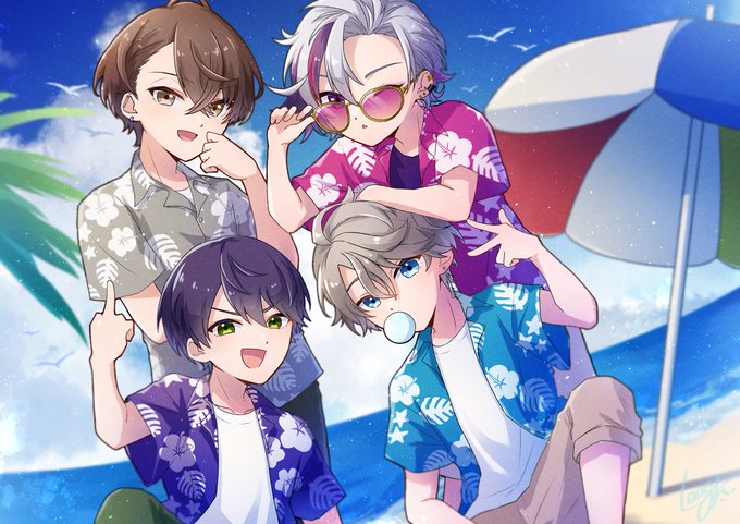 🌴🏖️✨
#ろふあーと
#加画美 #金剛力也像 #絵スコート #描いた晴 