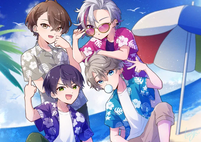 🌴🏖️✨
#ろふあーと
#加画美 #金剛力也像 #絵スコート #描いた晴 