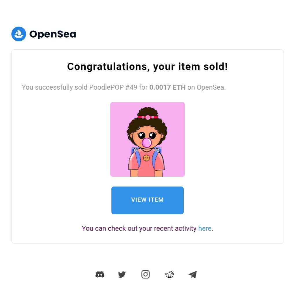 One more NFT sold!!!🤩💃 
Thank you sooo much <a href="/lets_dubdub/">DubDub</a> for adopting PoodlePOP #49🥰🤗💖. Welcome to the fam🙌
Please guys follow <a href="/lets_dubdub/">DubDub</a> &amp; check out their cute collection😍😍