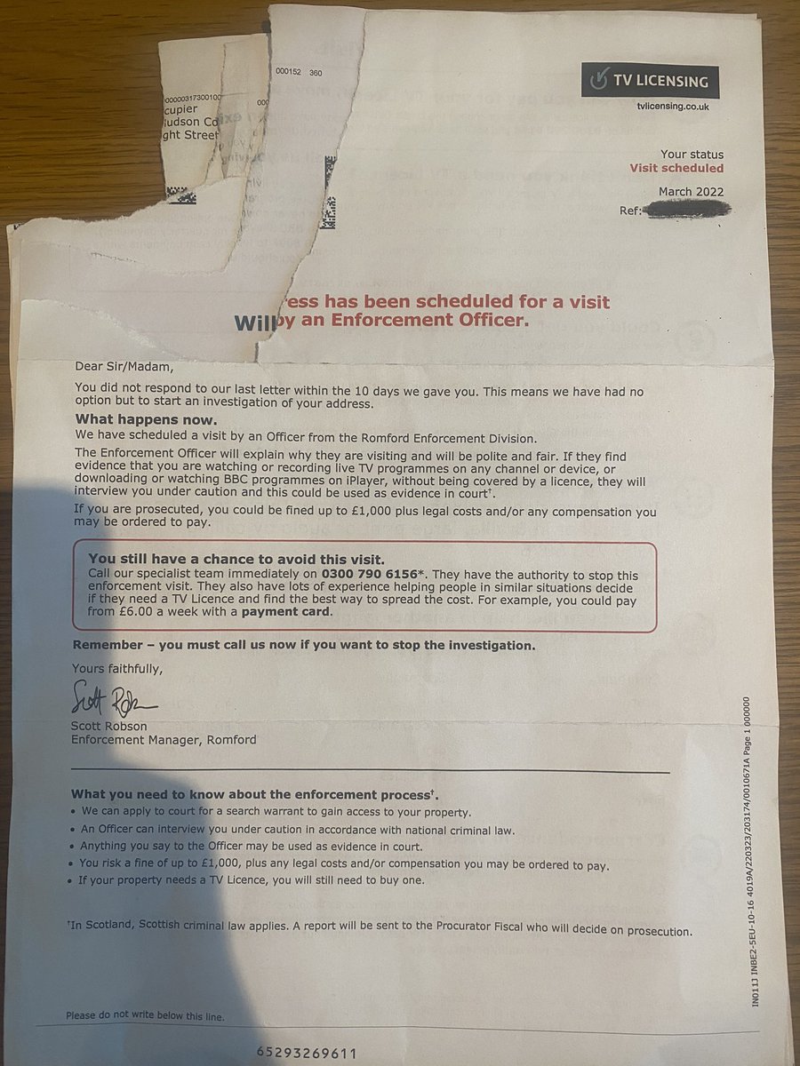 faeg333's tweet photo. This is how TV license money is spent… the letterbox of a brand new never occupied flat (one of 3000+ on a new development). You do the math.
1/4 @AntiTVLicence @tvlicensingnews @tvlicensing @Scrap_TVLicence @TVLicensingUK https://t.co/a6BoHZUa5T