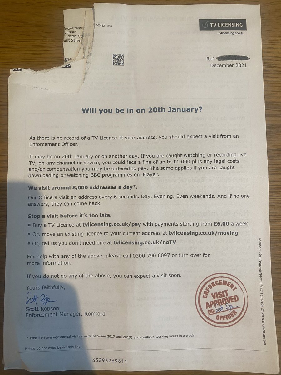 faeg333's tweet photo. This is how TV license money is spent… the letterbox of a brand new never occupied flat (one of 3000+ on a new development). You do the math.
1/4 @AntiTVLicence @tvlicensingnews @tvlicensing @Scrap_TVLicence @TVLicensingUK https://t.co/a6BoHZUa5T