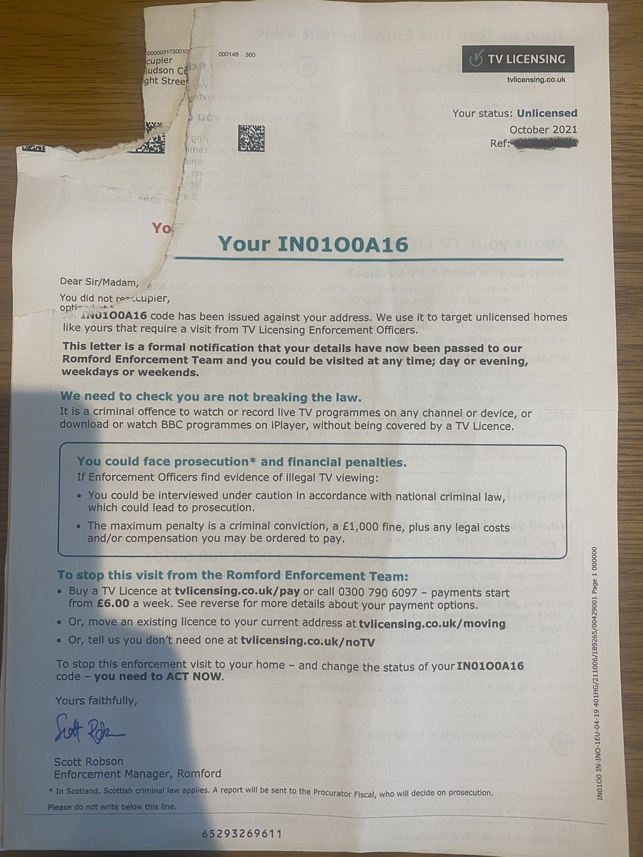 faeg333's tweet photo. This is how TV license money is spent… the letterbox of a brand new never occupied flat (one of 3000+ on a new development). You do the math.
1/4 @AntiTVLicence @tvlicensingnews @tvlicensing @Scrap_TVLicence @TVLicensingUK https://t.co/a6BoHZUa5T