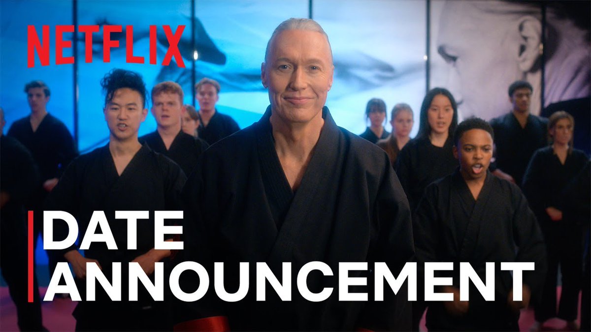 MovieTLand's tweet photo. Cobra Kai Season 5 | Date Announcement | Netflix
https://t.co/Hm81mBlp7p
Following the stunning outcomes of the All ... 
#MovieAndTrailerLand #movie #movies #celebrity #celebrities #celebritygossip #dance #fashion #hollywood #music #nightlife #netflix #luxury #news #trailer https://t.co/rbd4FP9ABy