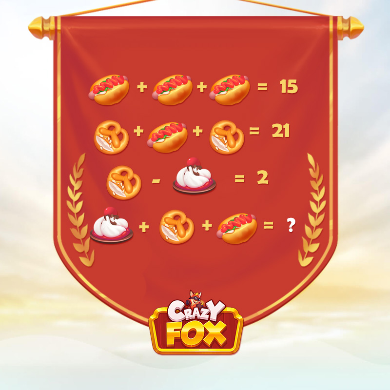 CrazyFox_Game's tweet photo. ⏰Tick tock! It's math time➕➖!
Each food represents a different number, so 𝐰𝐡𝐚𝐭 𝐢𝐬 𝐭𝐡𝐞 𝐟𝐢𝐧𝐚𝐥 𝐚𝐧𝐬𝐰𝐞𝐫❓

Play with FOX💌 https://t.co/nyHSqvUhYL
#LetsGetCrazier  #CrazyFox #minigame https://t.co/XR5NBEsbfW