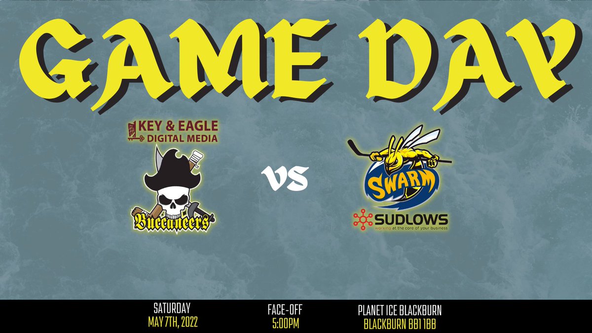 🚨🚨 GAME DAY 🚨🚨

The <a href="/KeyAndEagle/">Key & Eagle Digital Media</a> sponsored Buccaneers welcome <a href="/MCRSwarmIHC/">Manchester Swarm IHC</a> to Blackburn this afternoon for a Summer Classic clash.

#Buccs #KeyAndEagle #PoweredByKeyAndEagle