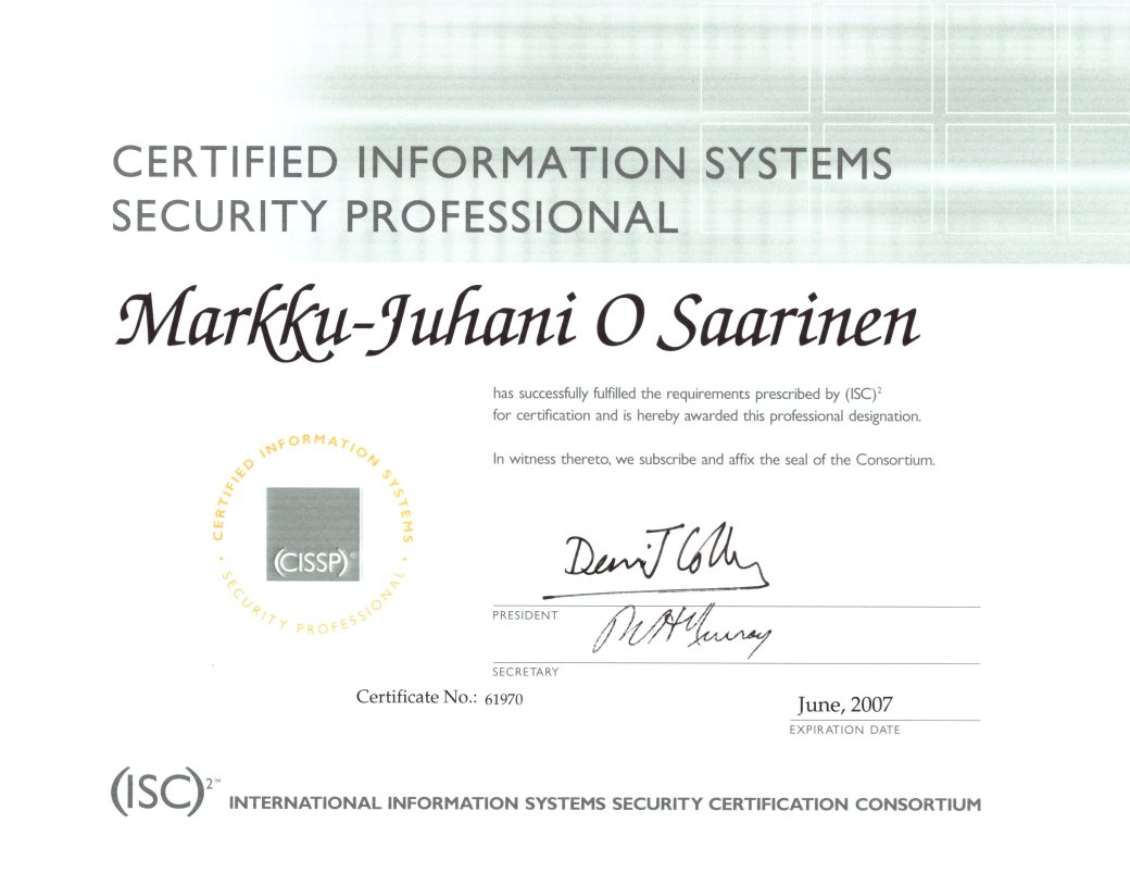 mjos_crypto's tweet photo. Back in 2004 I wanted to get into infosec consulting, so I read the book and sat the CISSP exam. (I didn't feel like paying the maintenance fees after 2010.) The CISSP course material on cryptography seemed bad even back then, let's see what the latest one is saying! https://t.co/n5TwBfWXr5