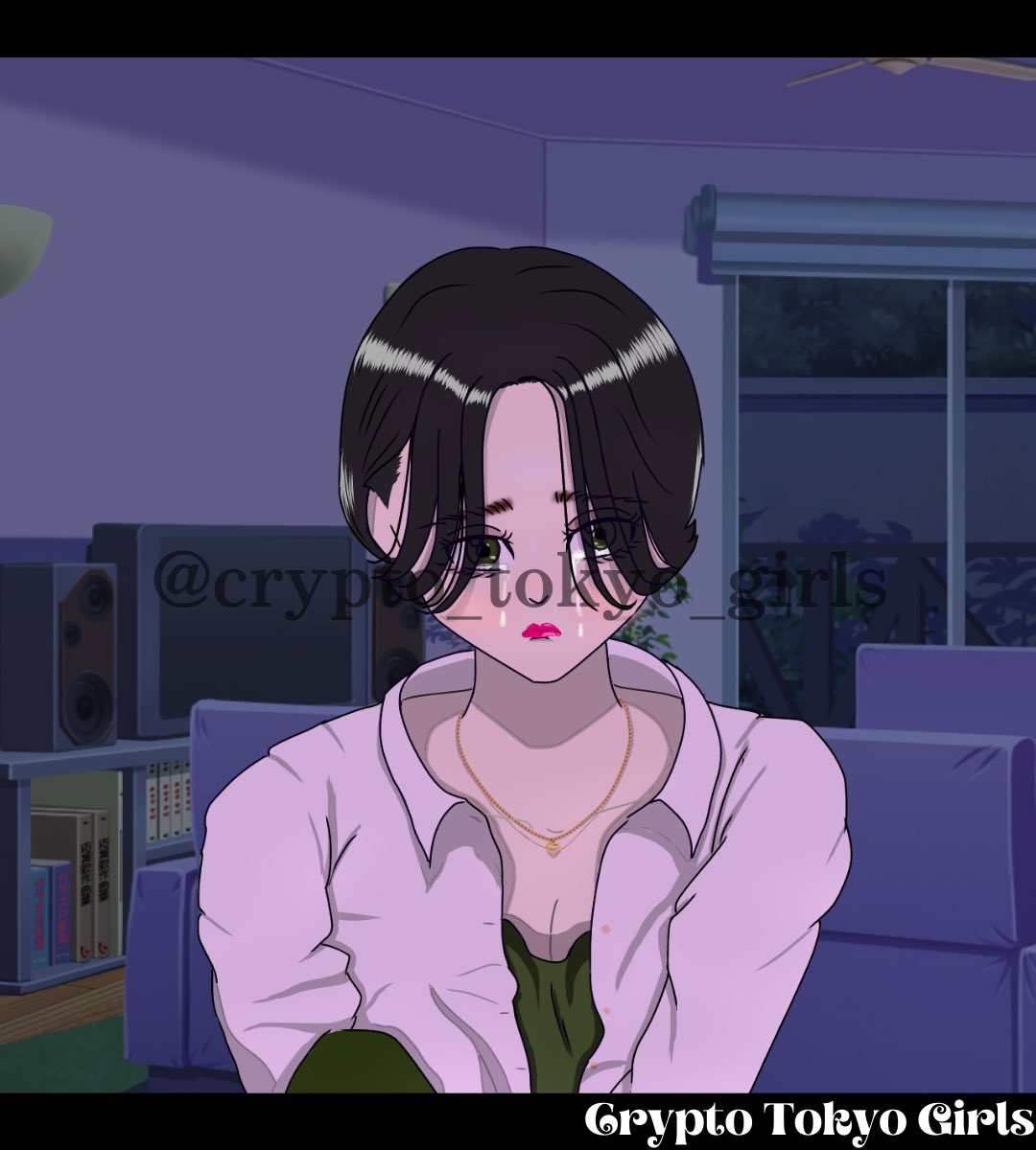 CTG_NFT's tweet photo. 【 Crypto Tokyo Girls】
#0019
 cool girl👩🏻× cry😭

She's having a fancy lunch on her day off.🥘
Her problem is that she's tall.

クールガール👩🏻×泣き😭

休日はおしゃれなお店でランチ🥘
身長が高いのが悩み🤔

 #nftcommunity #nft #nftart #nftcollector #nftcollectibles https://t.co/KQXsu5mKDG
