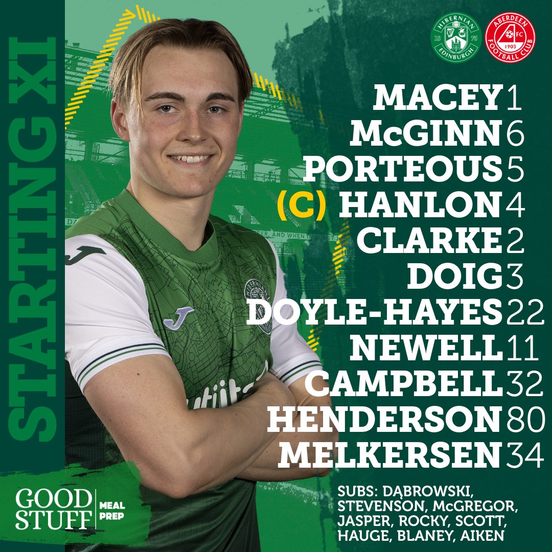 HibernianFC's tweet photo. Team news: 𝗰𝗼𝗻𝗳𝗶𝗿𝗺𝗲𝗱 ✅

Delivered by Good Stuff Meal Prep 📦

#GGTTH 🟢⚪️ https://t.co/xOq5a3AgyM