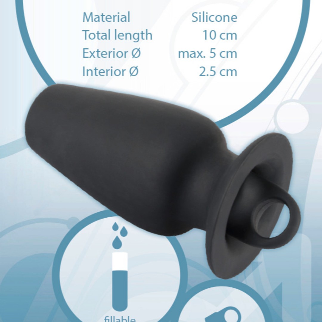 Lust Tunnel Plug with Stopper 
Hollow plug with a base that can be filled with liquid. There is a removable stopper that prevents the liquid from leaking out of the plug.
👉Please retweet if you like it👈
steeltoyz.com/toys-him/analt…
 #assplug #analplug #fisting #analsex #analplay