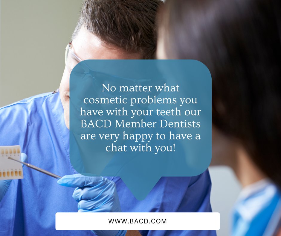 💬 No matter what cosmetic problems you have with your teeth our BACD Member Dentists are very happy to have a chat with you.
Message us today to find out where your nearest one is located.
#CosmeticDentist #CosmeticDentistry