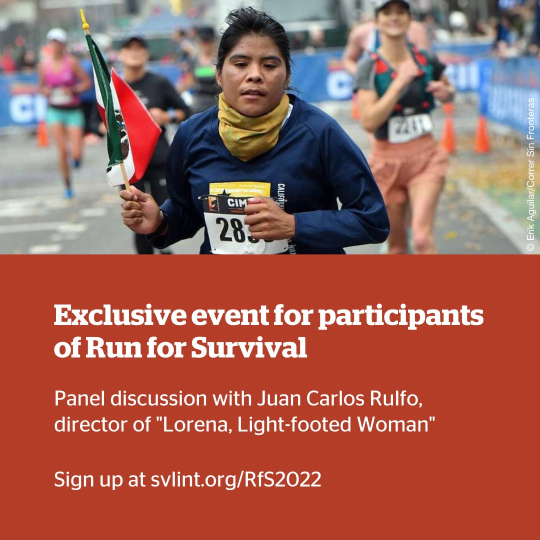 Survival's tweet photo. 🌟 Join us for an exclusive event w the director of Lorena, Light-Footed Woman - about a Rarámuri woman who wins  ultramarathons in her traditional dress.

Sign up to #RunForSurvival to join: https://t.co/WWFZanGVwN
More info: https://t.co/1EjGKQIY2H
May 8 | 1pm EST | 6pm BST https://t.co/EdWZcus8bC