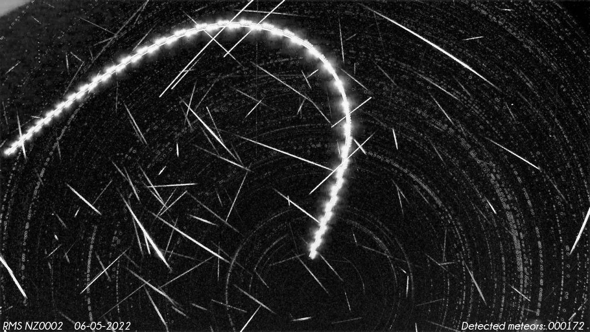 TasmanSkies's tweet photo. dozens of #etaaquariid meteors captured last night by #NZ0002 https://t.co/CE2bAIEKbS