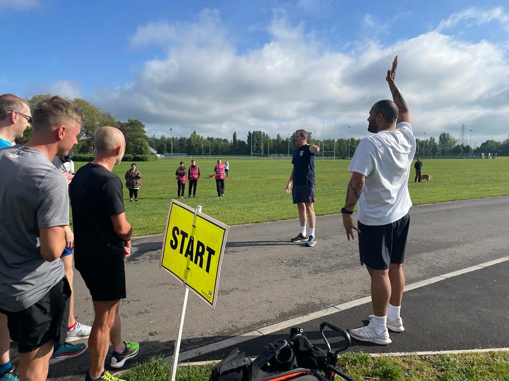 campbellclaret's tweet image. Fabulous day in Warrington for my first ⁦@parkrunUK⁩ with Clarke Carlisle for ⁦@togethercoalit⁩ to promote 1000 such runs on June 5 for #thankyouday - we started the run then set off with the fast guys before dropping back pic 3. Pic 4 being interviewed by trainees