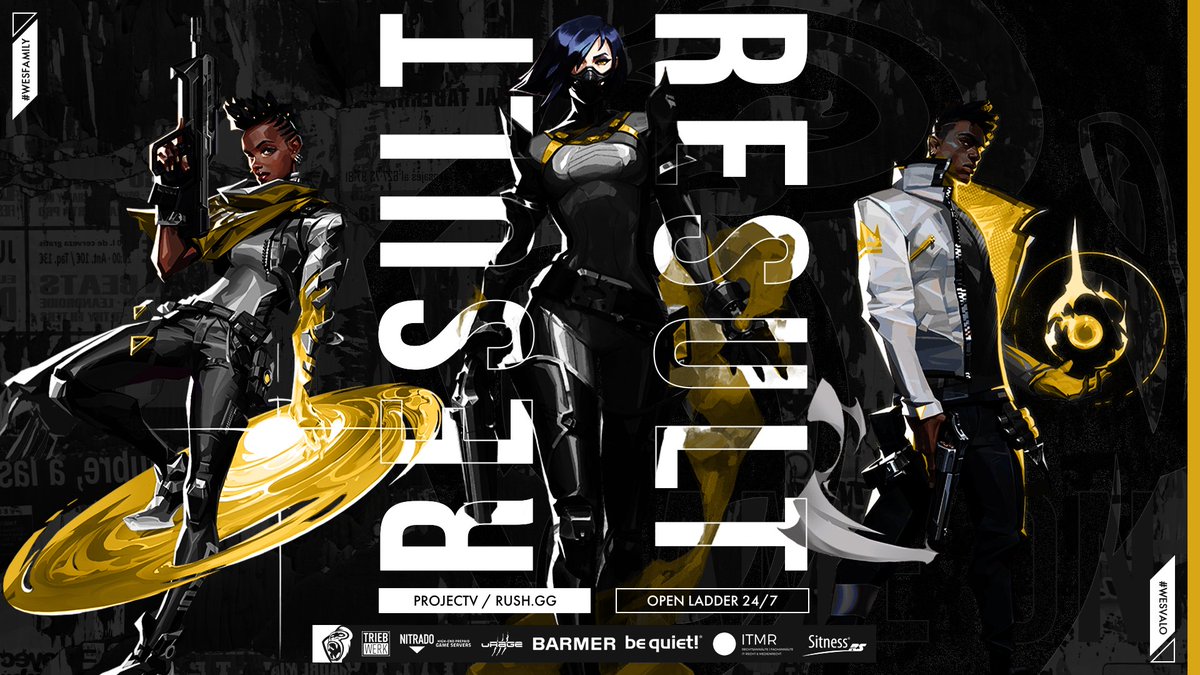 WeSports_Main's tweet photo. HOT VALORANT FUTURE CUP #1
@projectvgg | @RUSHGGDACH
 
Ergebnisse:
⭐️ 13:00 FreeWin
⭐️ 14:12 #Team???
⭐️ 13:04 #5mix
💢 05:13 @cgnesportsgg YG

OpenLadder 24/7:
💢 06:13 @cowanaGaming

🤝GGWP an alle Teams🤝

WeSTeam:
@G1petto
@Vytox78
@Alpacalypsee_
@iLectroCS
@KlausCock https://t.co/4hjYXBrWzI