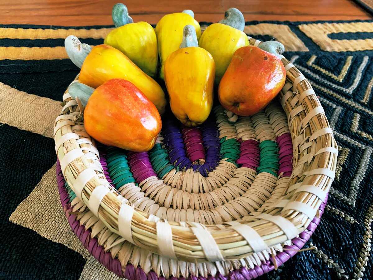KookaNiger's tweet photo. Tout le monde connaît la noix de cajou. Mais connaissez vous le fruit ? La pomme de cajou ? Cette semaine @KookaNiger vous propose sa dernière création :  un sorbet bananes bio de la ferme GorouBi et pommes cajou du 🇳🇪. Bonne découverte 😋. Made in 🇳🇪 with 🤎. https://t.co/EKgaRzTIuC
