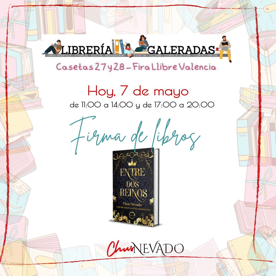 ✍🏻📚♥️☀️
Si estás por la zona y te apetece acercarte a verme, ¡estaré encantada de saludarte!
#entredosreinos #siglodeoro #novelaromántica #novelahistórica #madriddelosaustrias #premioromavalenciaromantica #feriadellibrodevalencia #historiasqueenganchan #novelasqueenamoran