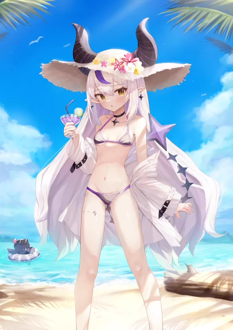 水着ラプ様 
#laplus_artdesu 