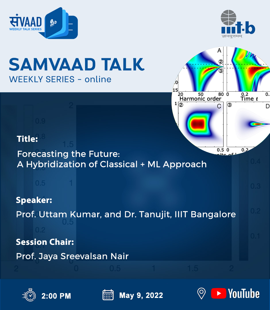 IIITB_official's tweet photo. #SamvaadTalks

Title: Forecasting the Future: A Hybridization of Classical + ML Approach 

Venue: 
https://t.co/csvdnbyGhw

For more details:
https://t.co/9oSL8Zh3GT

#IIITB #IIITBangalore #IIITBResearch #Samvaad #IIITBTalks https://t.co/9G0lAHVt3P