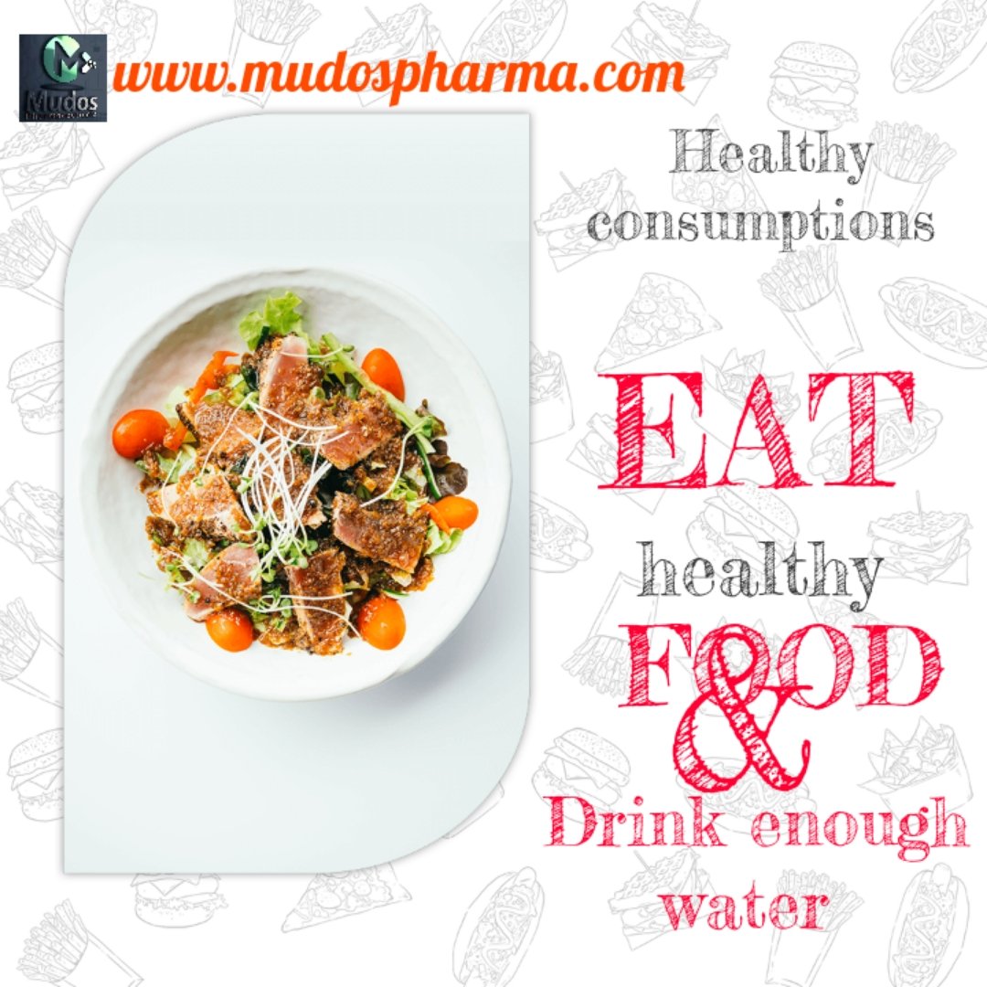 A healthy diet is essential for good health and nutrition.

We are online for your services
Visit our online drug store @
mudospharma.com

#mudospharmacy
#Digitalpharmacy
#onlineshopping
#onlinestore
#onlinedrugstore